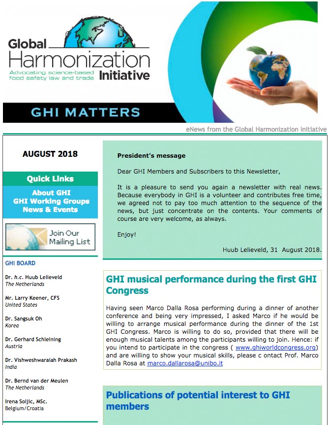 GHI Matters Aug 2018